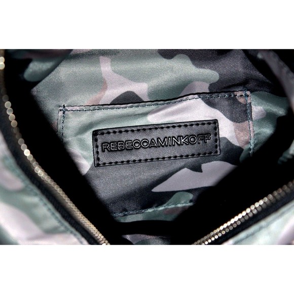 Rebecca Minkoff Julian Nylon Backpack Camo Print Green  Khaki Black main image 5